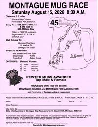 MONTAGUE MUG RACE